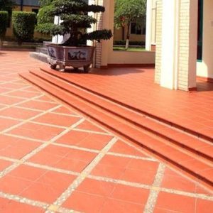 Gạch Ốp Tam Cấp Cầu Thang Đỏ Cotto
