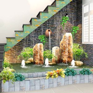 Alternative view of Tiểu Cảnh Gầm Cầu Thang Hiện Đại Nhà Phố/ Nhà Ống